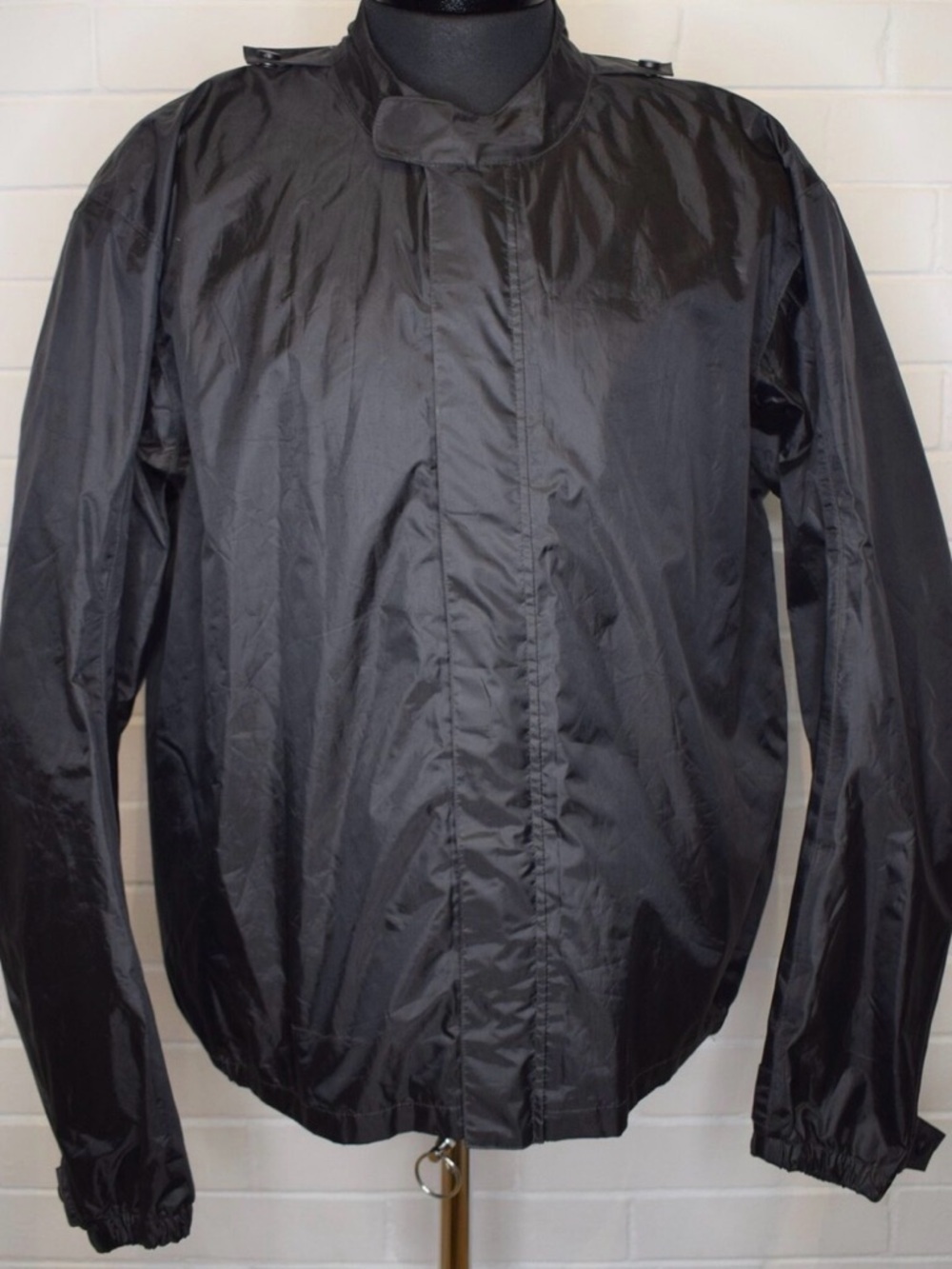 Harley-Davidson Unisex Black Moto Men's Windbreaker Zip Up Jacket